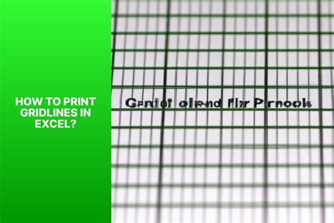 Print Gridlines In Excel A Step By Step Guide