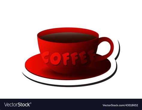 Red coffee cup logo Royalty Free Vector Image - VectorStock