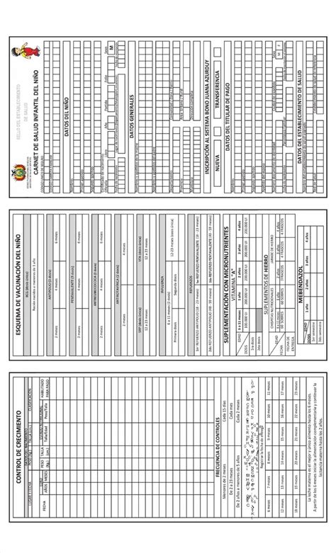 Pdf Carnet De Salud Infantil CN C C L H C P R D M E C E F C