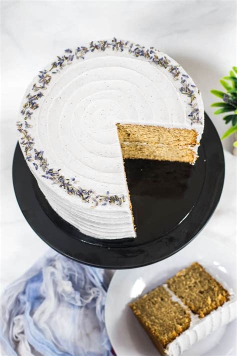 Lavender Earl Grey Cake With Lavender Buttercream Decorated Treats