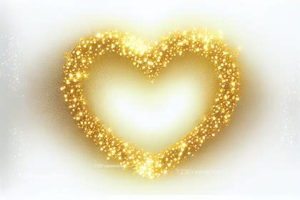 gold heart  high resolution images vector art