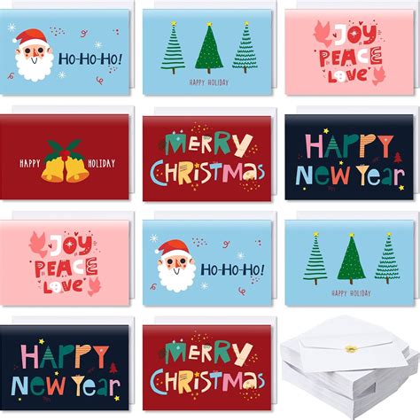 Amazon Zhanmai Set Christmas Cards With Envelopes Blank