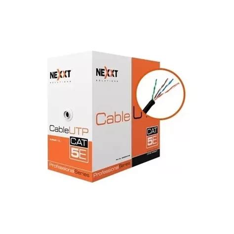 Rollo Cable Red Utp Nexxt Cat 5e 305m Exterior Certificado Envío gratis