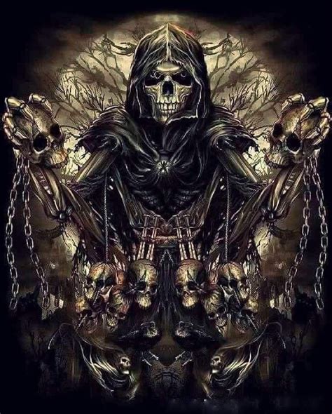 Pin By Zombee Ghoul On Skulls Grim Reapers Etc Grim Reaper Art