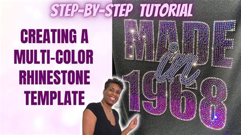 HOW TO CREATE A MULTI COLOR RHINESTONE TEMPLATE MULTI LAYER