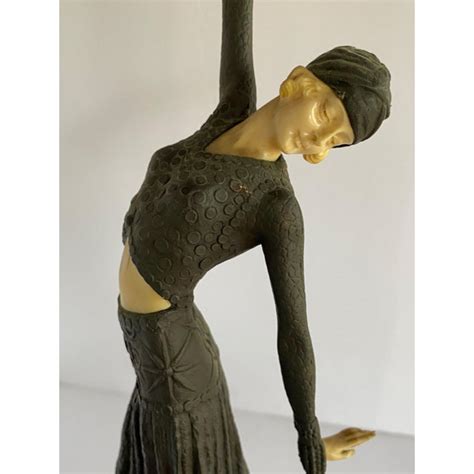 1920s Art Deco Bronze Statue Of A Female Dancer Flapper Chairish