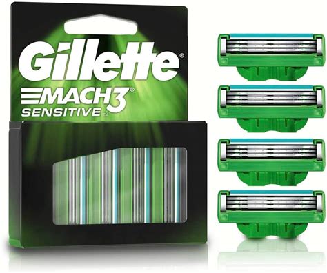 Gillette Mach Sensitive Cartucho De Rastrillo Para Afeitar