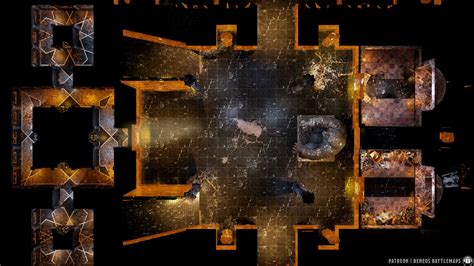 Amber Temple B1 | [Animated Battlemap] [32x18] [120px per Square ...