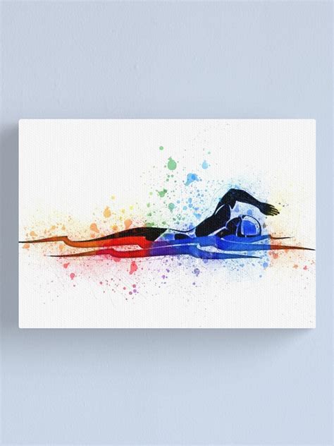 Swimmer Girl Watercolor Print Female Swimmer Art Gift Housewarming