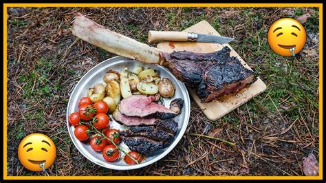 🔥 Xxl Tomahawk Steak 🍲 Draußen Kochen Outdoor Bushcraft Deutschland Youtube