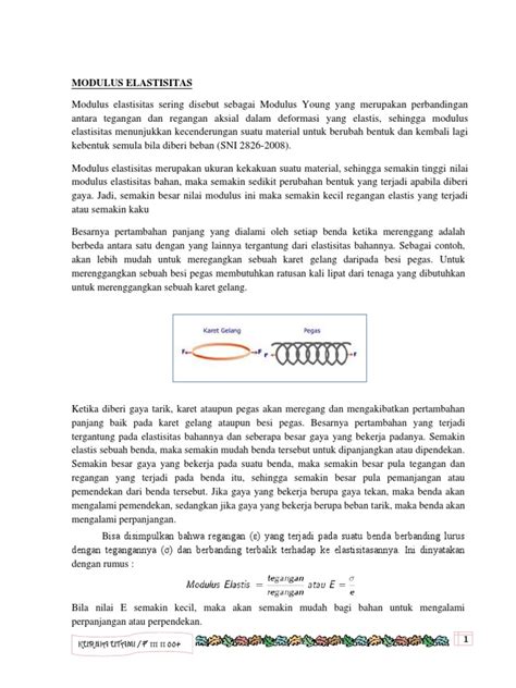 PDF Modulus Elastisitas Tegangan Regangan Angka Poison DOKUMEN TIPS