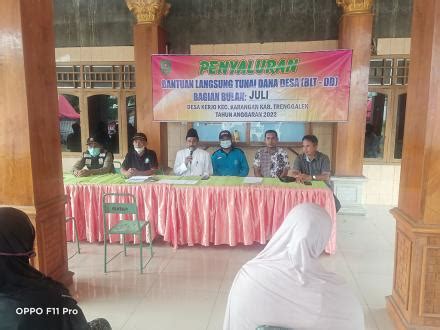 Penyaluran BLT DD Bulan Juli 2022 Website Desa Kerjo