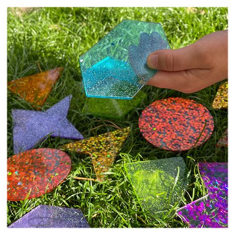 Glitter Shapes Forme Colorate Cu Sclipici Buc Tickit Creatoys Ro