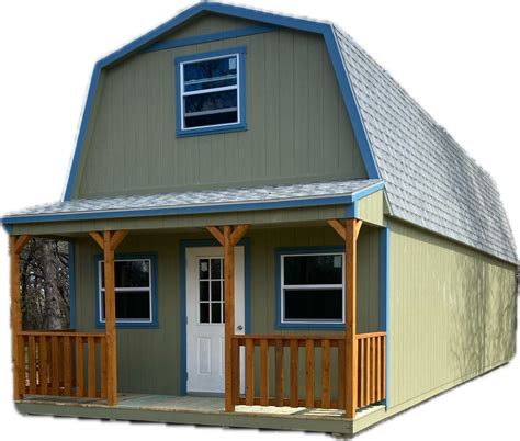 2 Story Gambrel Style Cabin Storage Sheds Tiny Homes Rent To Own