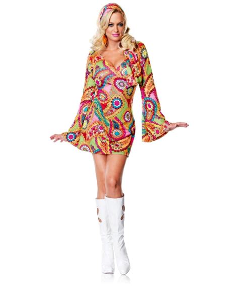 Hippie Chick Adult Costume Women Hippie Costumes