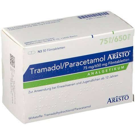 Tramadol Paracetamol Aristo Mg Mg St Mit Dem E Rezept Kaufen