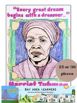 Harriet Tubman Collaborative Mural Poster Art Women S Black History