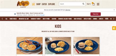 Cracker Barrel Kids Menu With Prices [Updated August 2024] - TheFoodXP