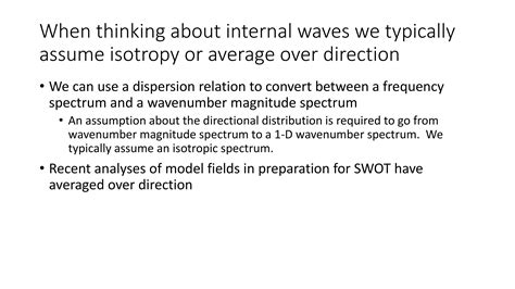 Directionality Of Internal Waves Nasa Swot