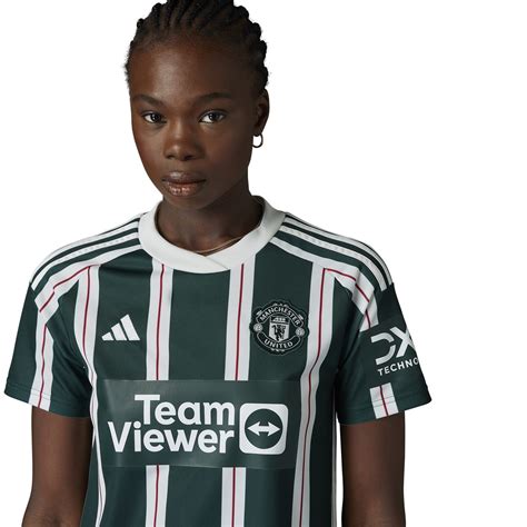 Adidas Manchester United Away Shirt Womens Green White