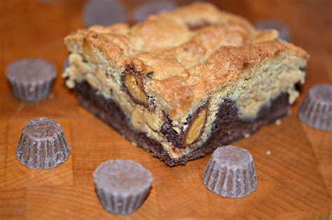 Peanut Butter Brookies Stuffed With Mini Peanut Butter Cups Hugs And