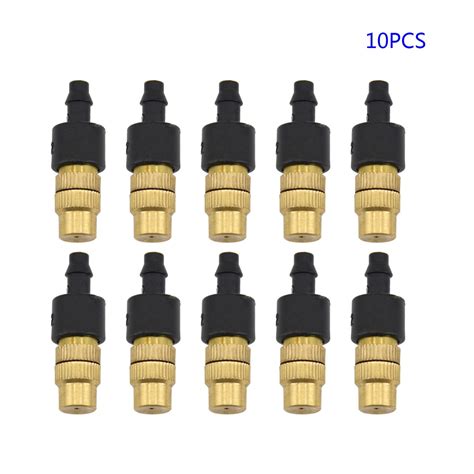 Pcs Adjustable Brass Spray Misting Nozzle Garden Sprinklers