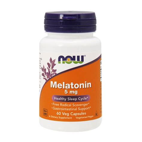 NOW - MELATONIN 5 MG - 60 KAPSZULA - FittCenter.hu | Sport és ...