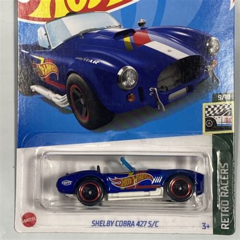 2022 Hot Wheels SHELBY COBRA 427 S C 152 250 HW Retro Racers 9 10 Blue