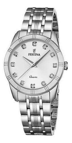 Reloj Festina F Cristales Acero Dama Agente Oficial