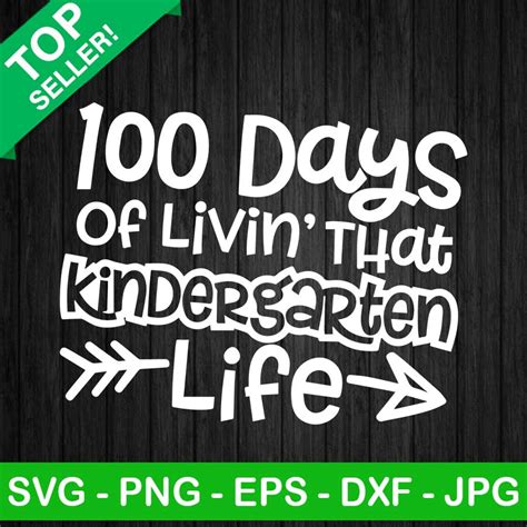 100 Days Of Kindergarten Svg Teacher Smarter Rainbow Svg School Svg