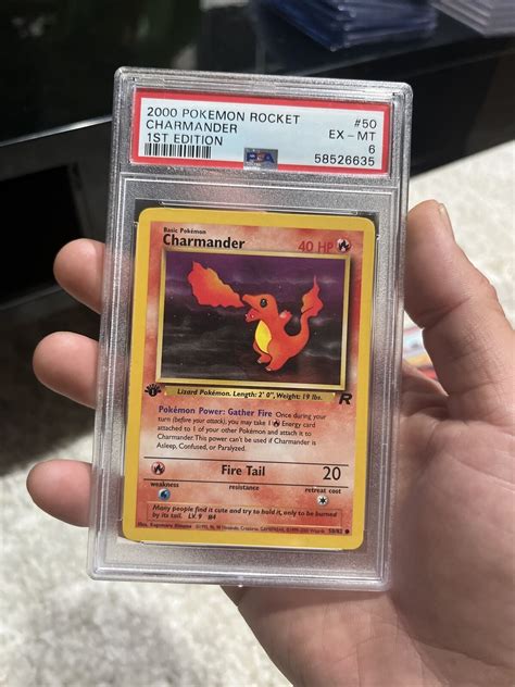 Pokemon Rocket Charmander St Edition Psa Ex Mt Ebay