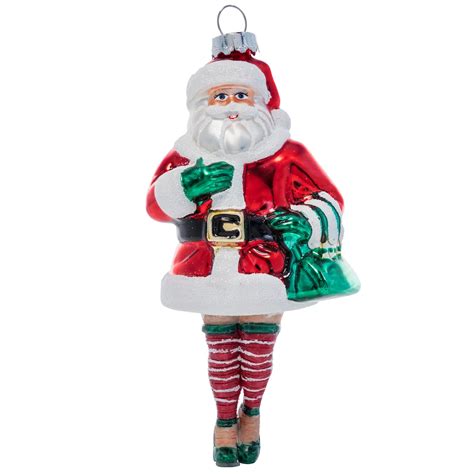 Yas Kris Kween Adult Christmas Ornaments Funny R Rated Ornaments Cross Dressing Santa Claus