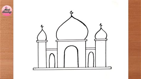 Mosque Drawing Ramadan Drawing Easy How To Draw Mosque Step By Step