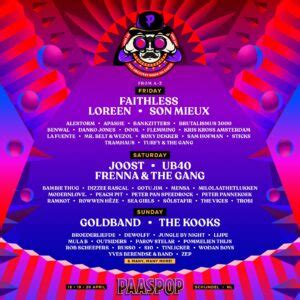 Paaspop Maakt Eerste Namen Bekend Faithless Goldband Joost En