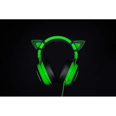 Kitty Ears For Razer Kraken Green