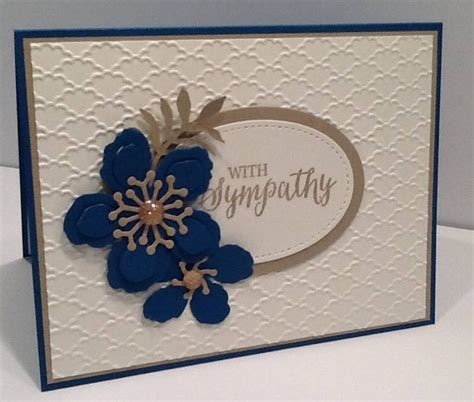 Beautiful Sympathy Card Handmade Hand Stamped Condolence Etsy