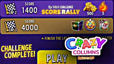 Match Masters Solo Challenge Score Rally Crazy Columns 4000 Score 6