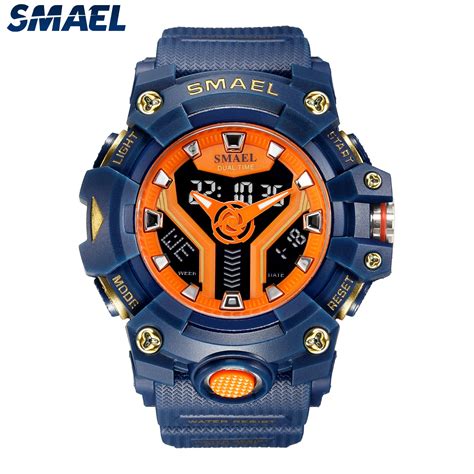 Smael Digital Men Military Watch M Waterproof Wristwatch Led Quartz