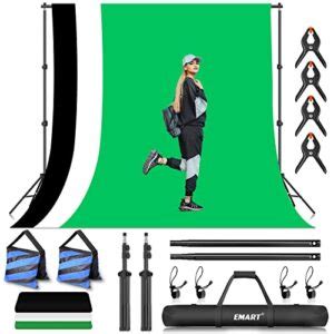 Emart Photo Video Studio Backdrop Stand Kit Ft Adjustable