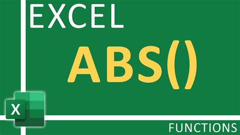 Using Absolute Value In Excel How To Use Excel Abs