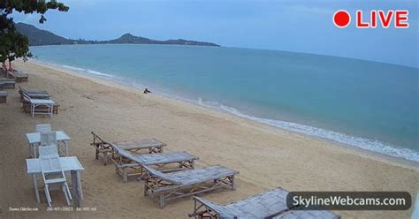 Live Webcam En Direct Koh Samui Plage De Lamai Skylinewebcams