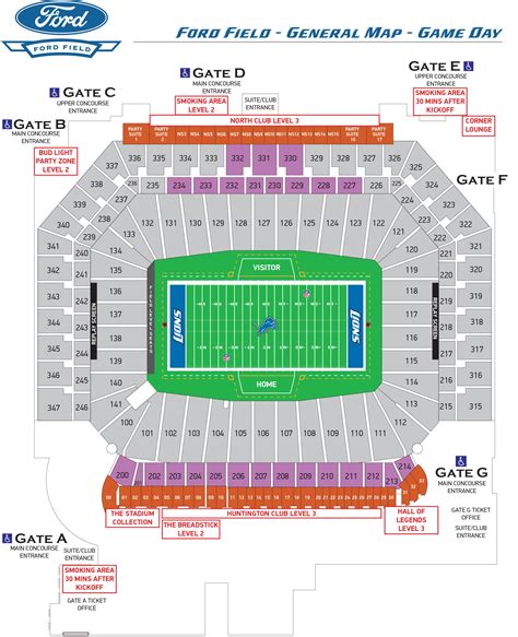 Ford Field Seating Chart | Cabinets Matttroy