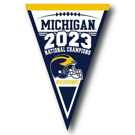 Michigan Wolverines 2023 National Champs Wool Felt