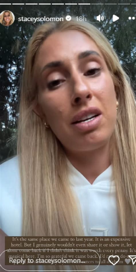 Stacey Solomon Shares Half Naked Instagram Photos With Joe
