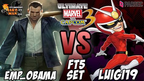 UMVC3 Parsec FT5 Set EMP Obama VS Luigi19 YouTube