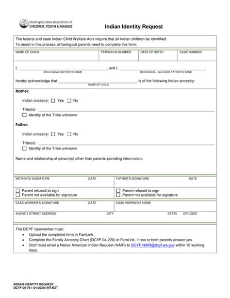 Dcyf Form 09 761 Fill Out Sign Online And Download Fillable Pdf