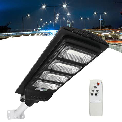 Lumin Ria Solar Led W P Blica Rua Poste Cor De Luz Branco Frio