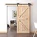 Wbhome Ft Bypass Sliding Barn Door Hardware Kit Double Wood Doors