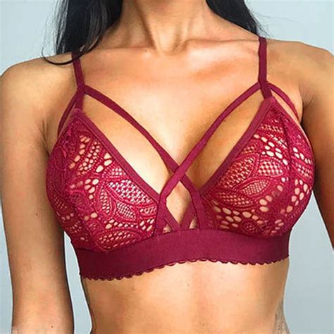 Sexy Bralette Brasier Detalle Tiras Busto Encaje S En Mercado