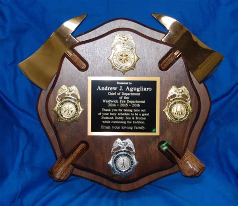 Custom Firefighter Plaques And Awards Fire Department Plaques